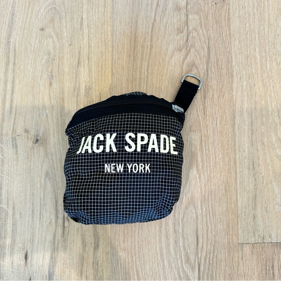 🆕Jack Spade Packable Graph Check Black Backpack - Picture 2 of 8